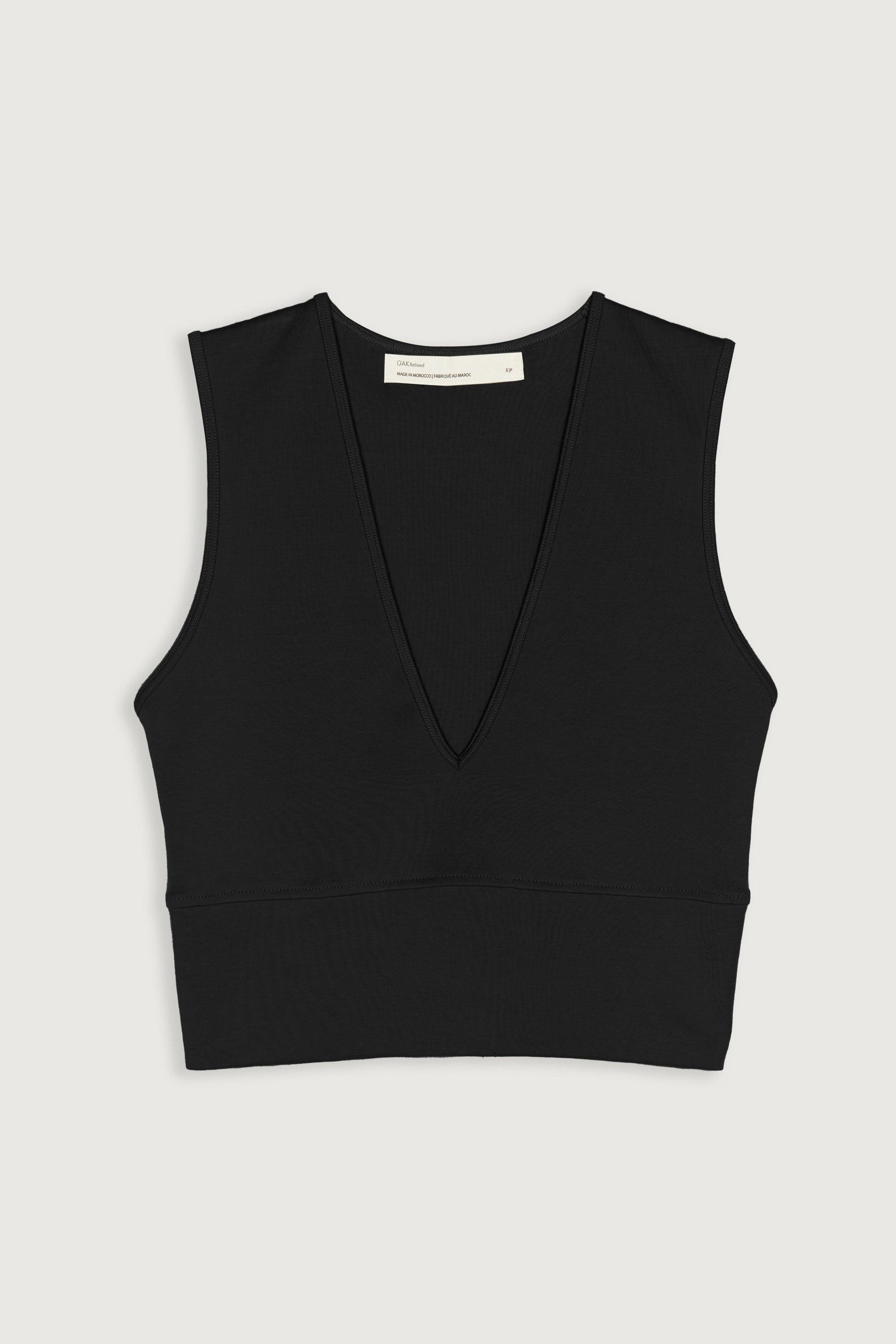 V-NECK CROPPED TANK by OAK + FORT