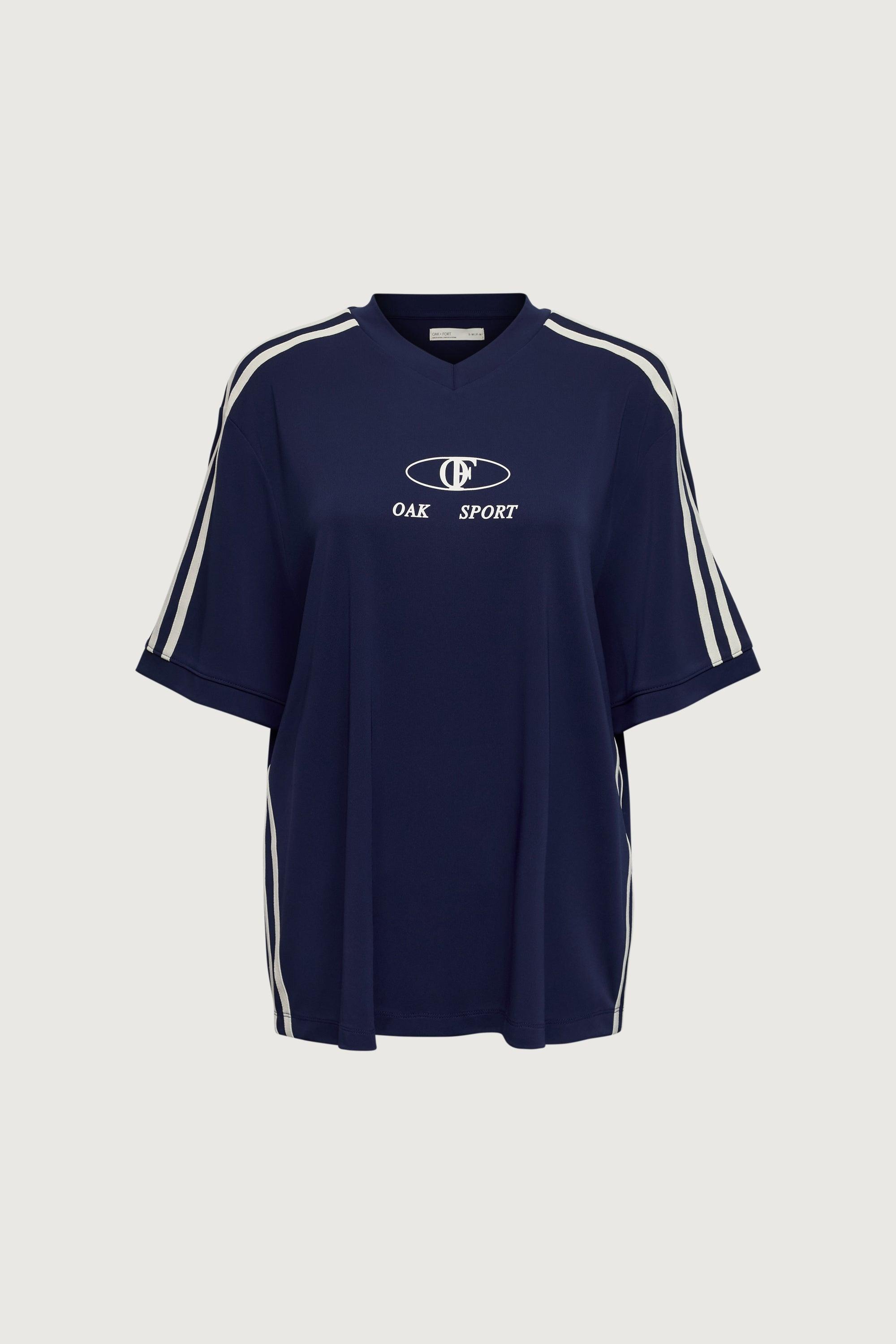 V-NECK GRAPHIC JERSEY TEE by OAK + FORT
