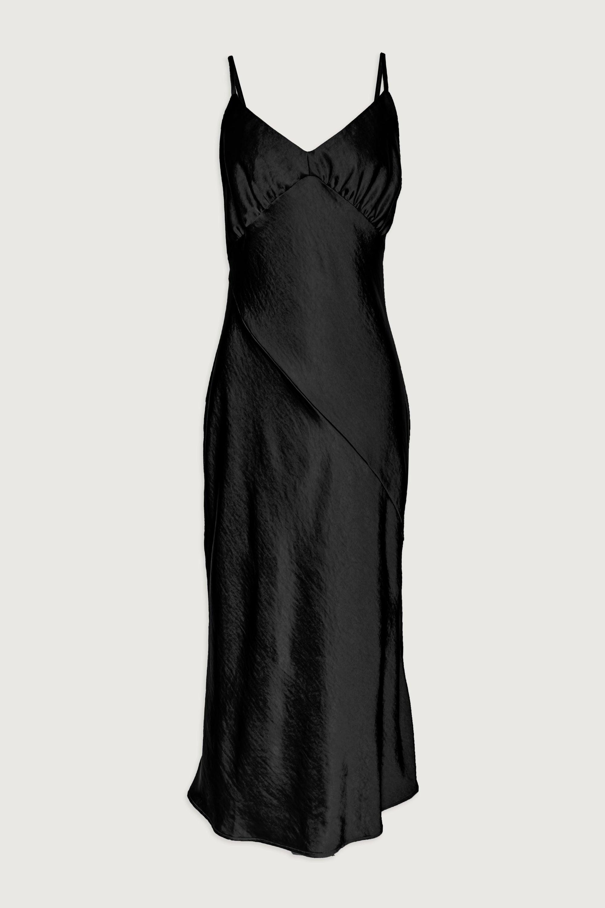 V-NECK SATIN SLIP DRESS by OAK + FORT