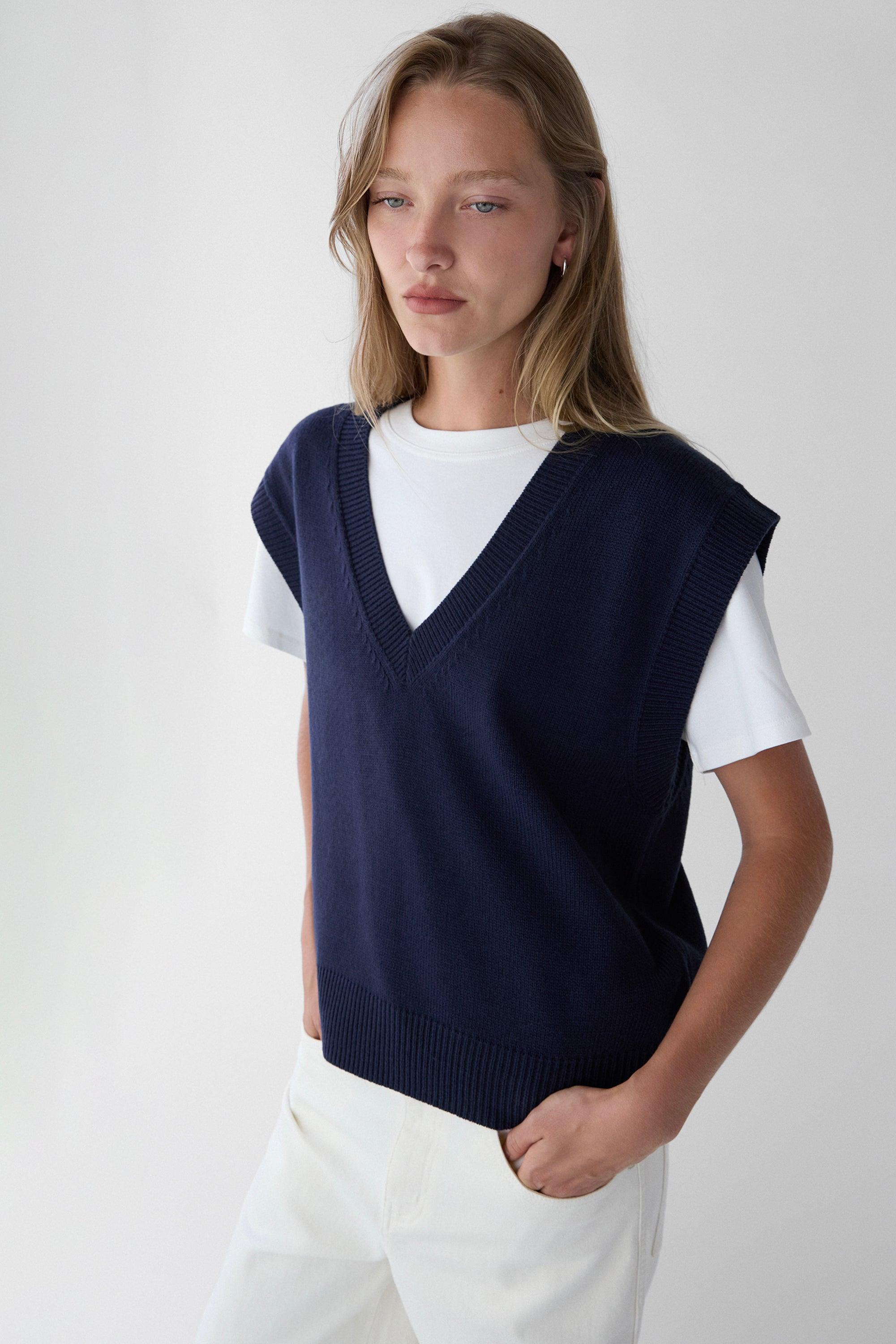 V-NECK SWEATER VEST by OAK + FORT