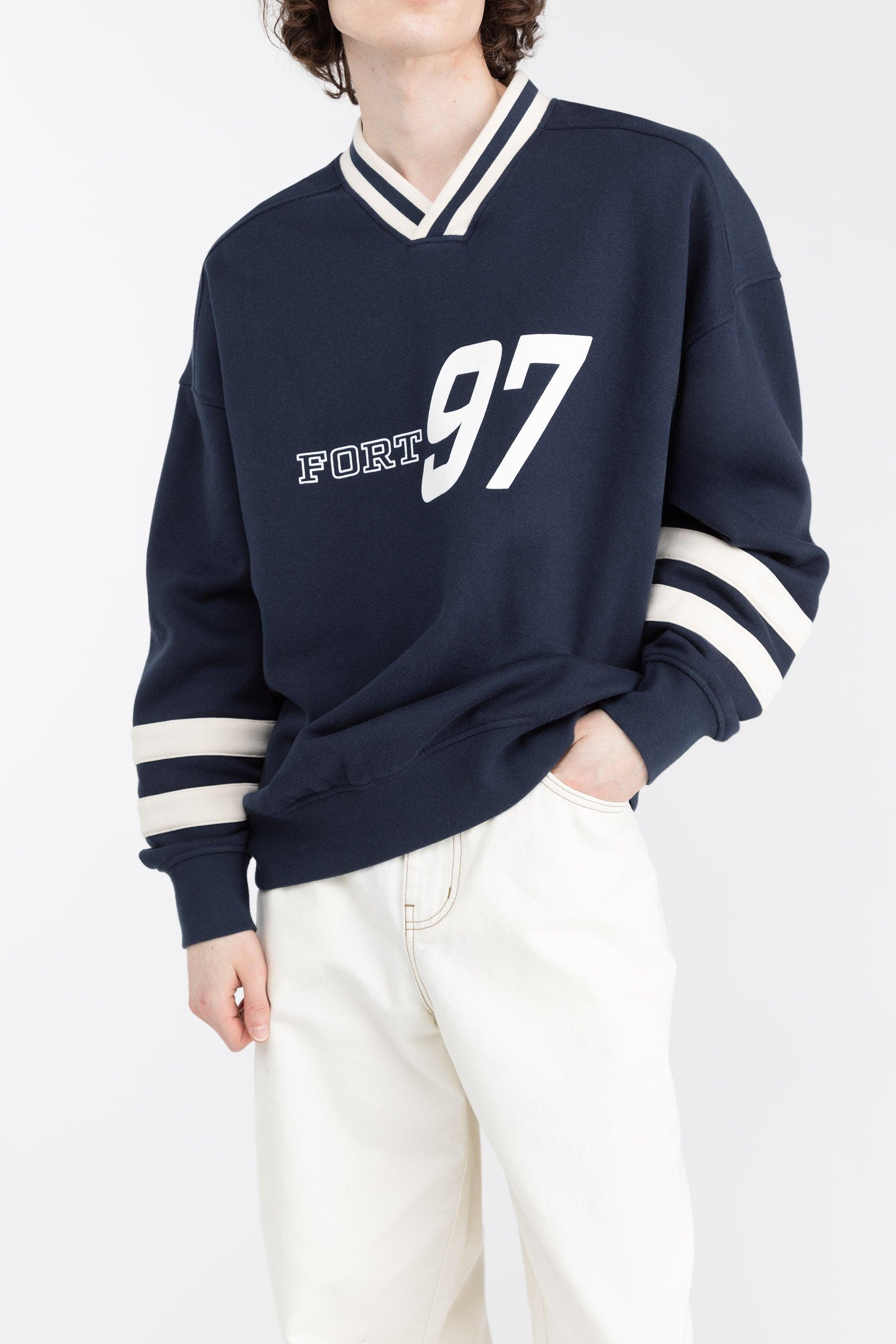 VARSITY GRAPHIC JERSEY SWEAT-SHIRT by OAK + FORT