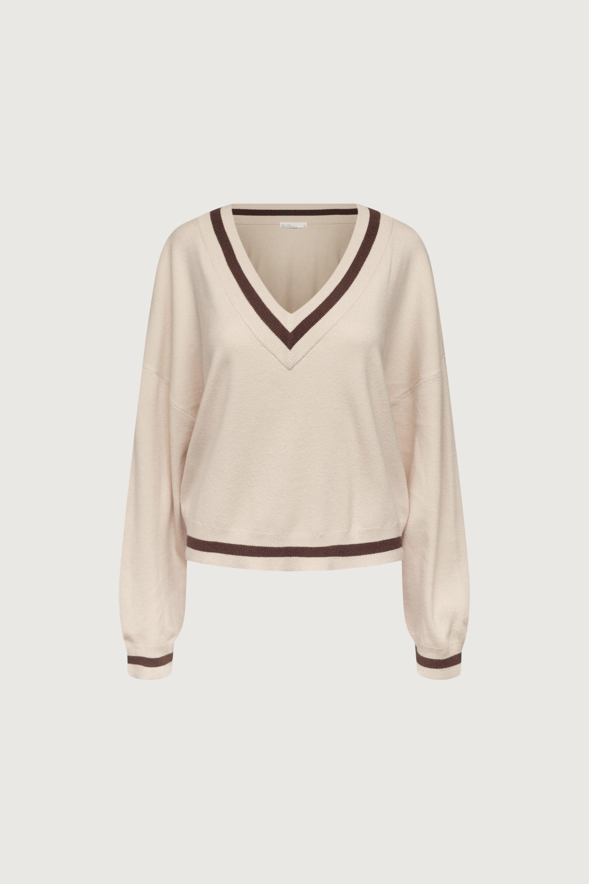 VARSITY V-NECK SWEATER by OAK + FORT