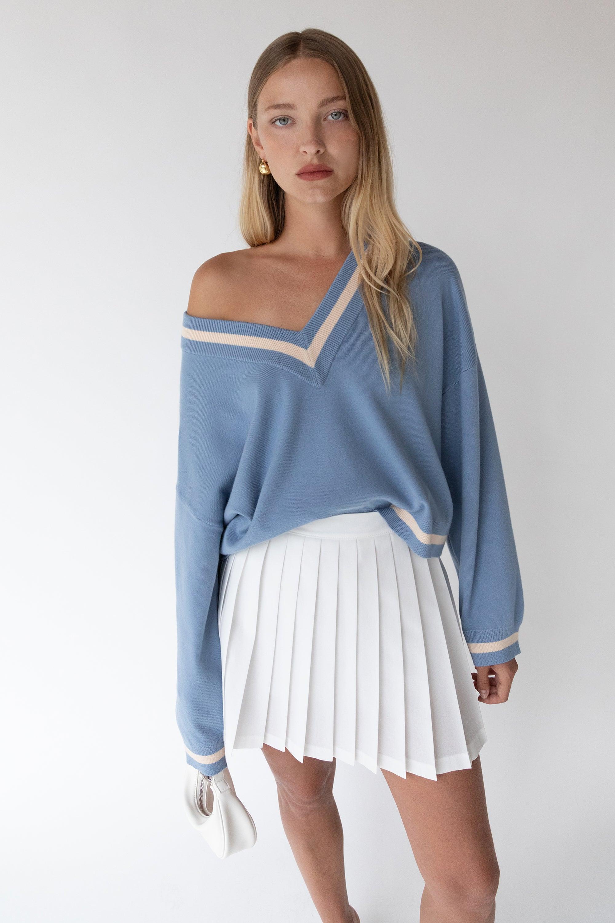 VARSITY V-NECK SWEATER by OAK + FORT