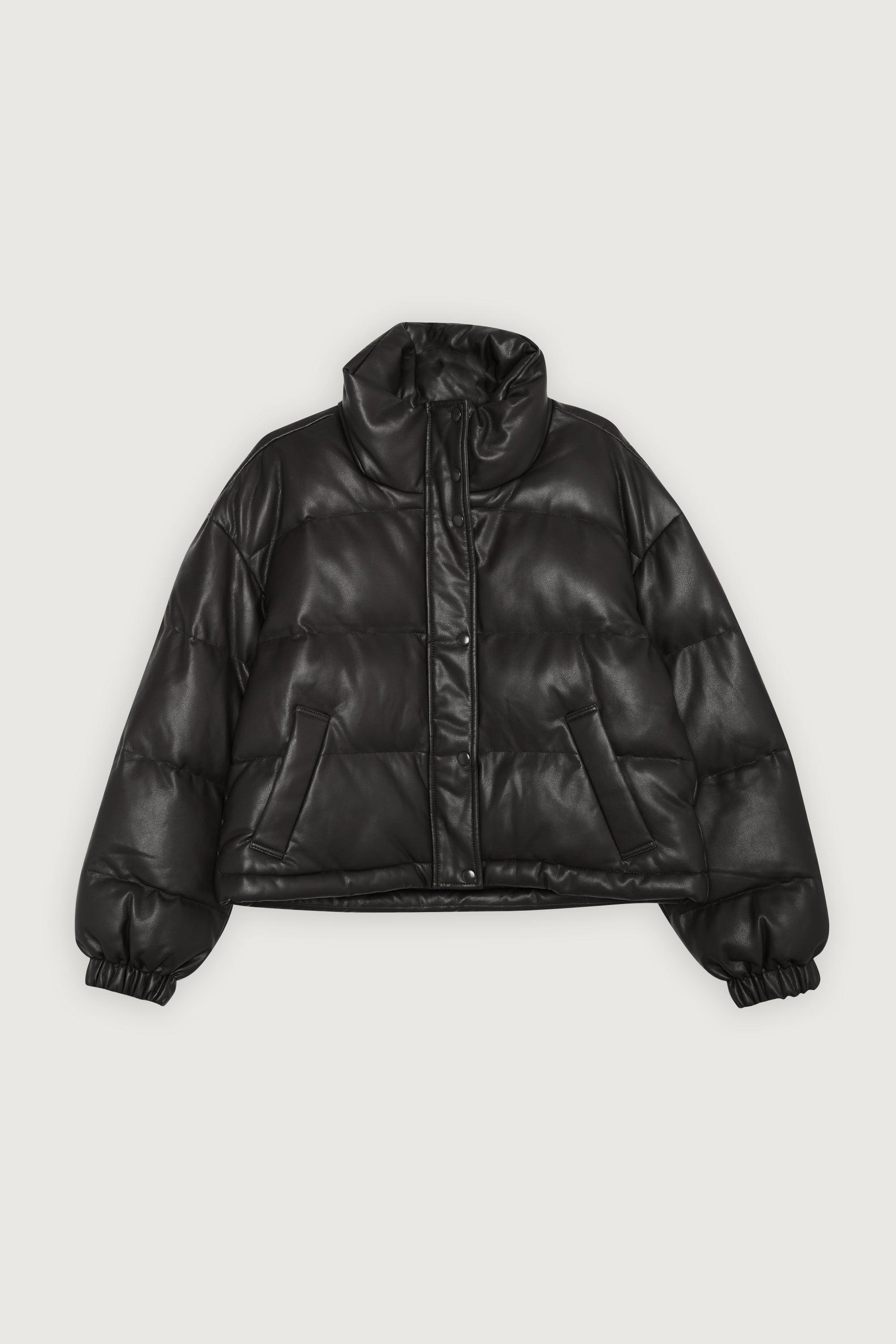 VEGAN LEATHER PUFFER by OAK + FORT