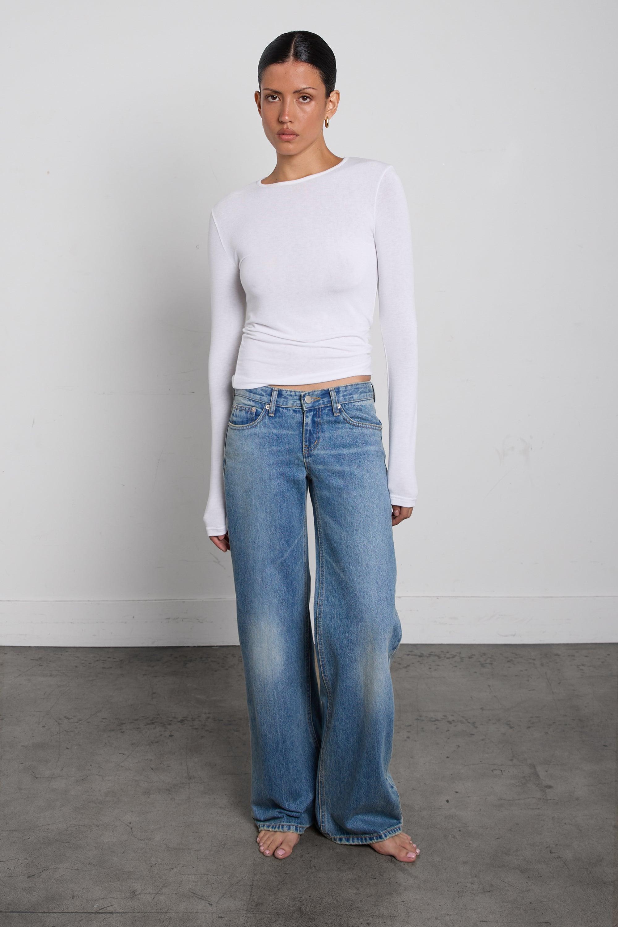 VINTAGE WASH STRAIGHT JEAN by OAK + FORT