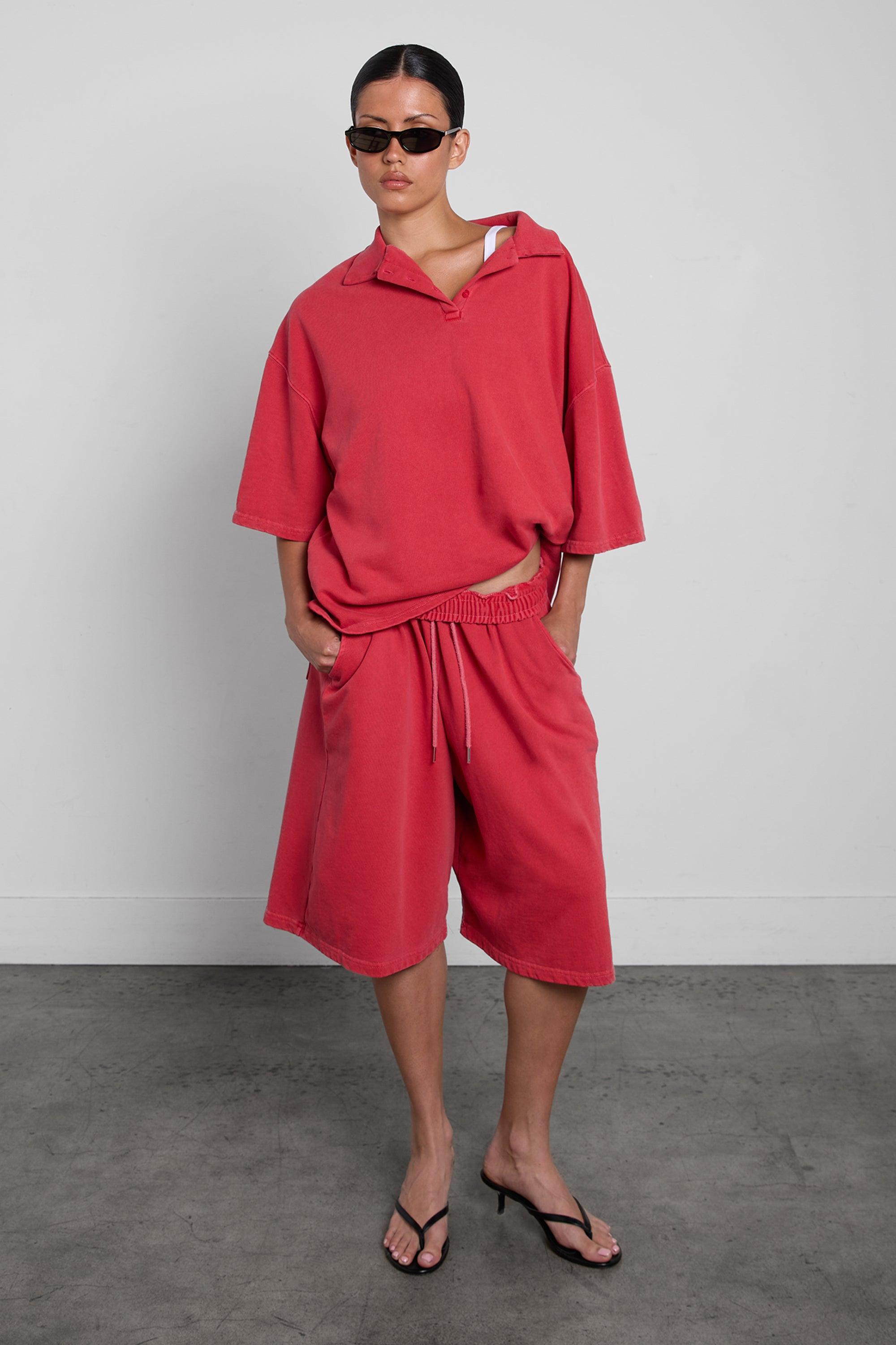 VINTAGE WASH SWEATSHORT by OAK + FORT