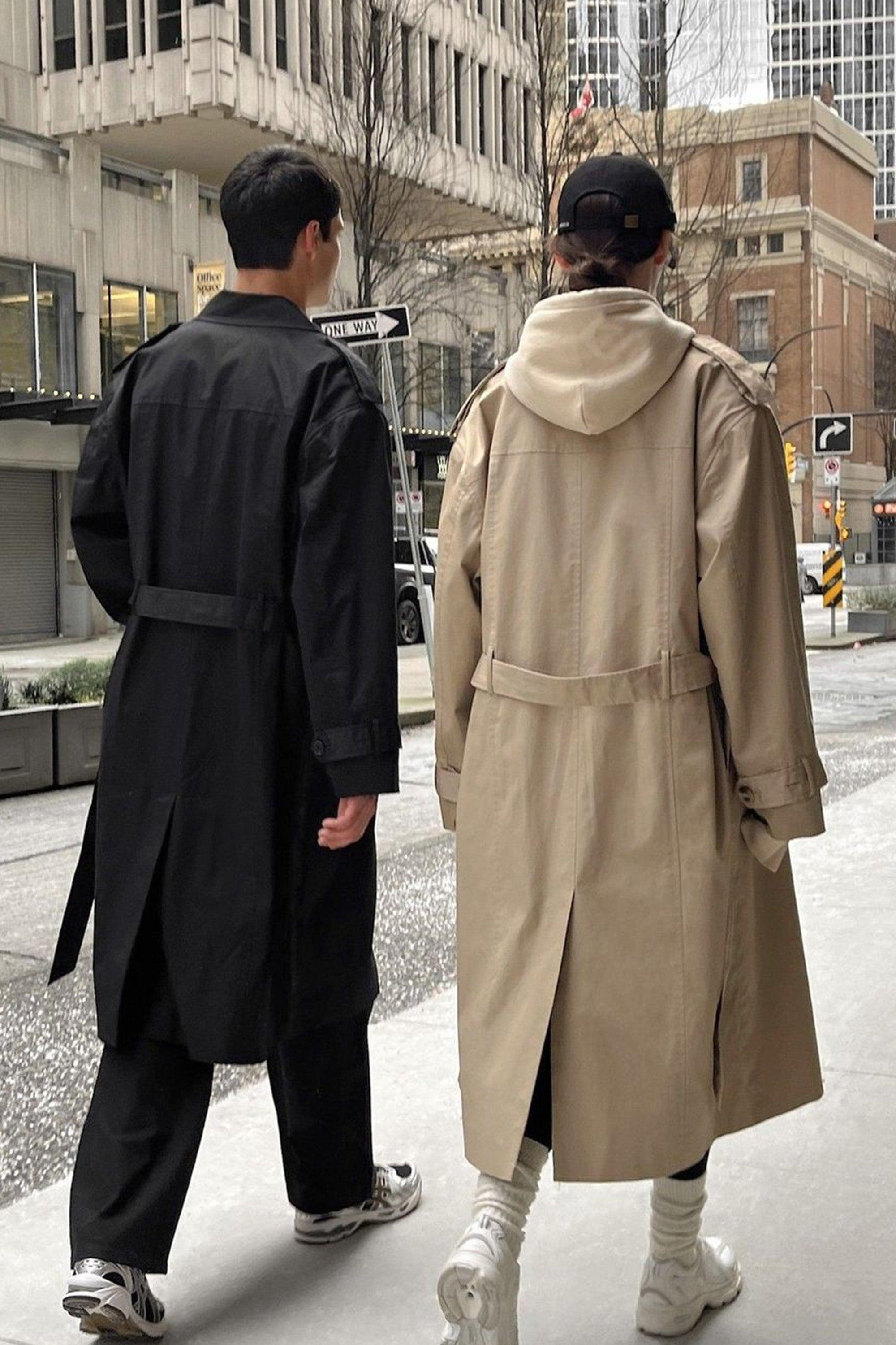 WATER REPELLENT COTTON TRENCH COAT by OAK + FORT