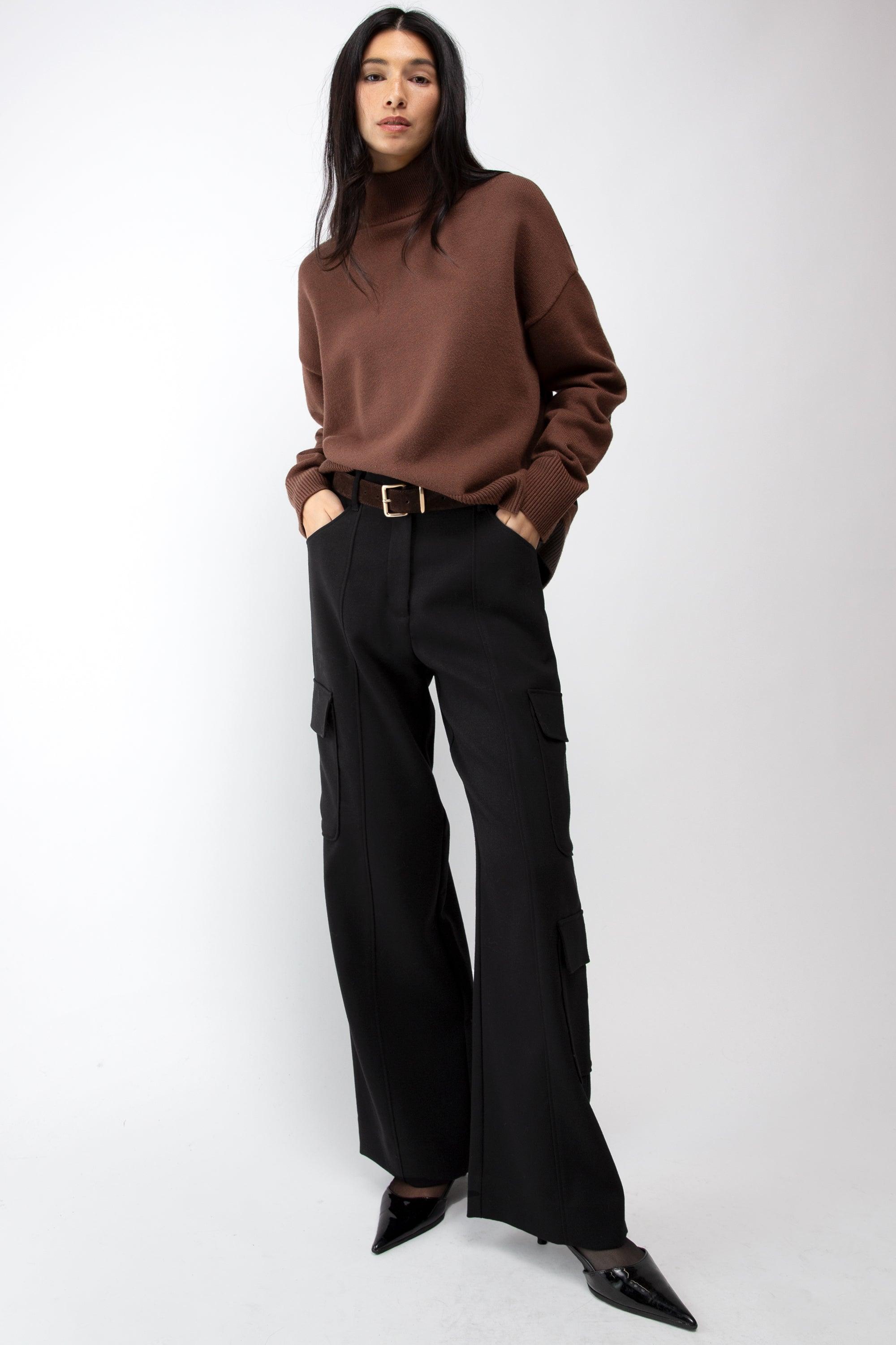 WIDE LEG CARGO SUITING PANT by OAK + FORT