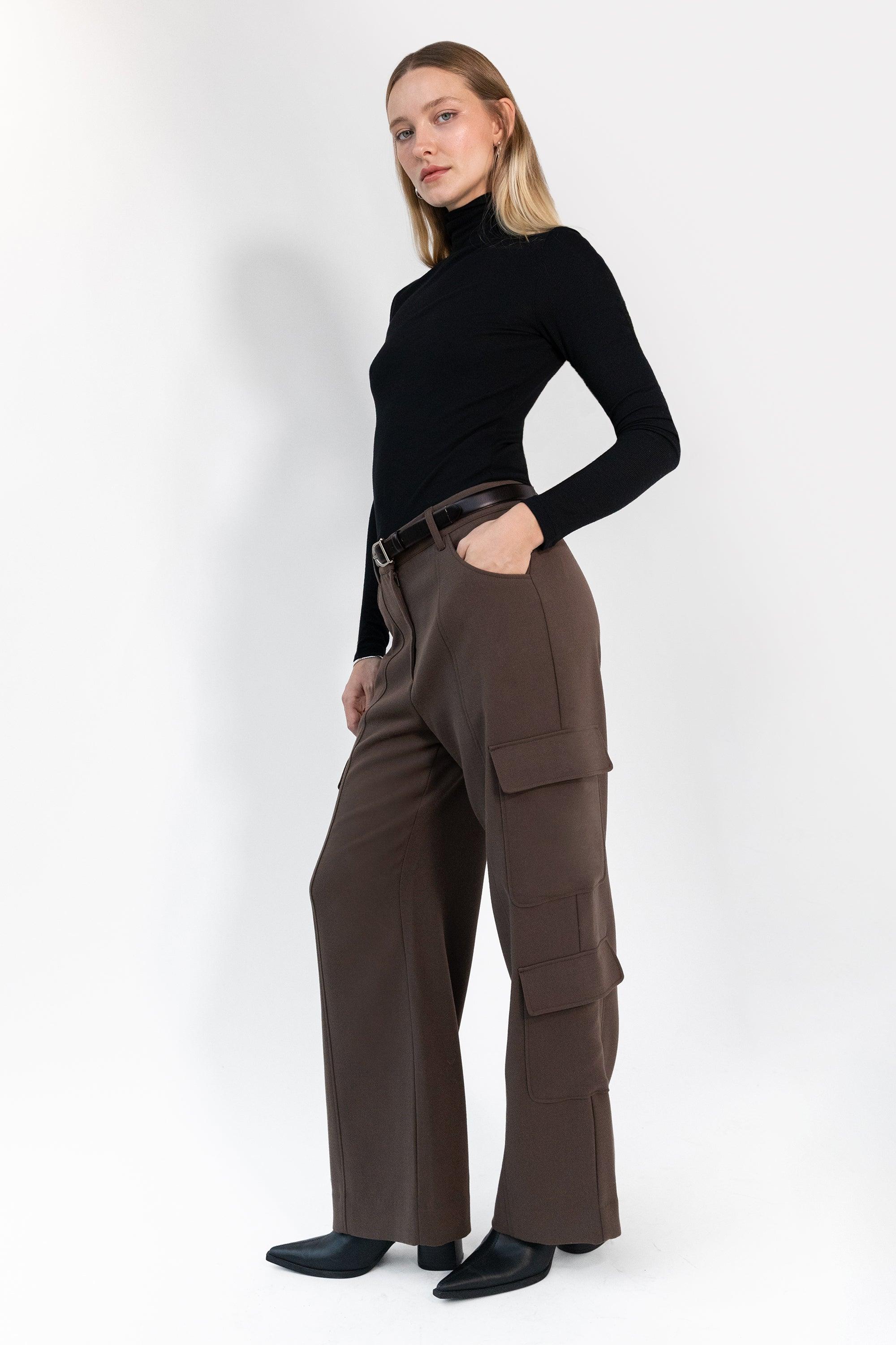 WIDE LEG CARGO SUITING PANT by OAK + FORT