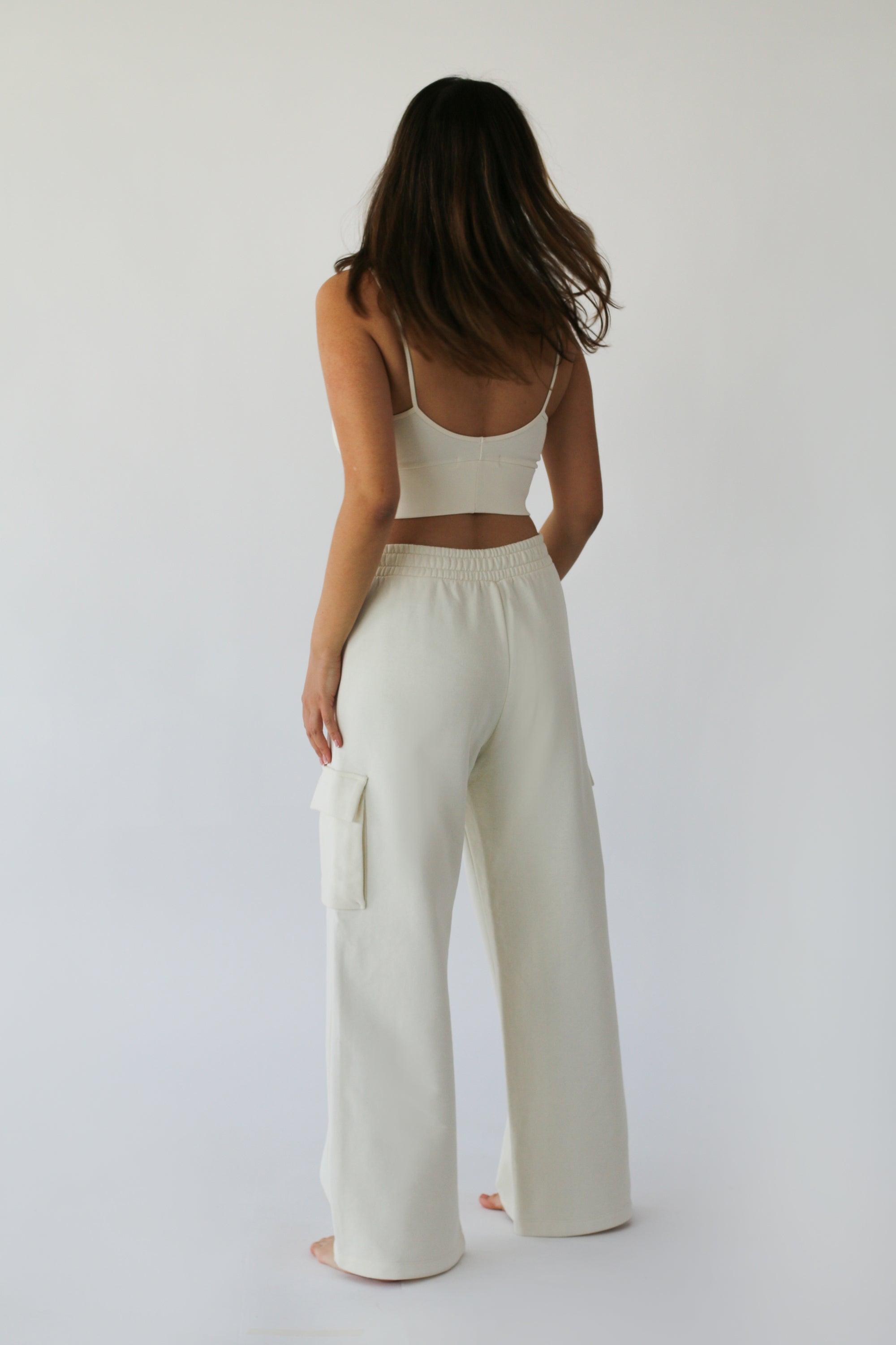 WIDE LEG CARGO SWEATPANT by OAK + FORT