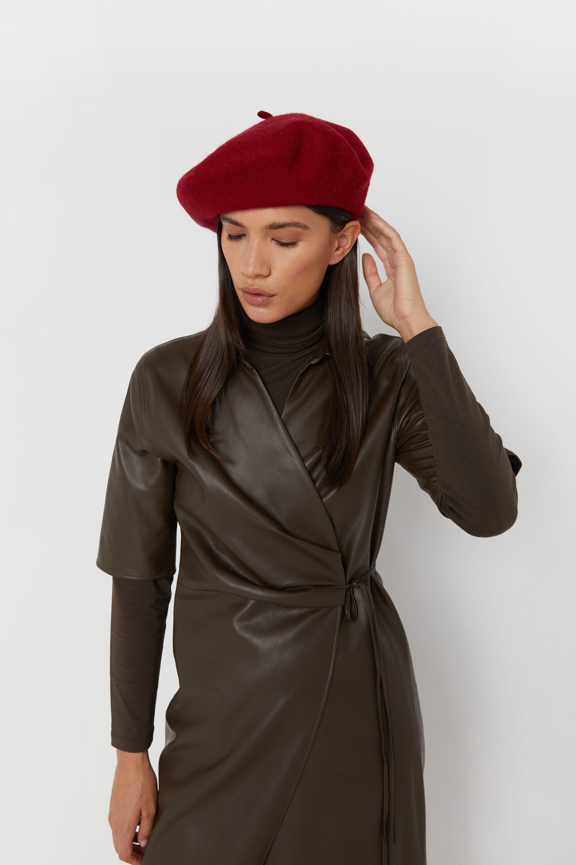 WOOL BLEND BERET by OAK + FORT