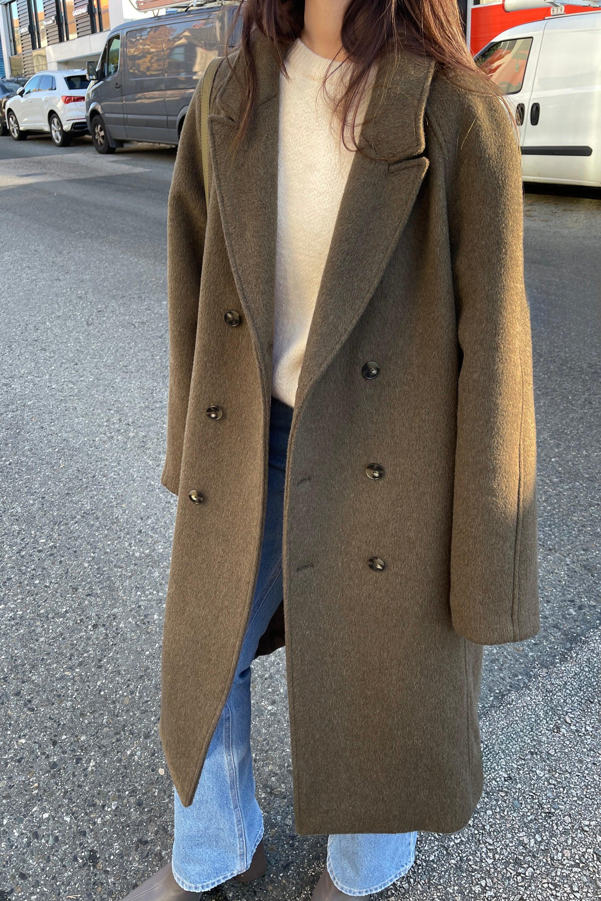 WOOL BLEND COAT by OAK + FORT