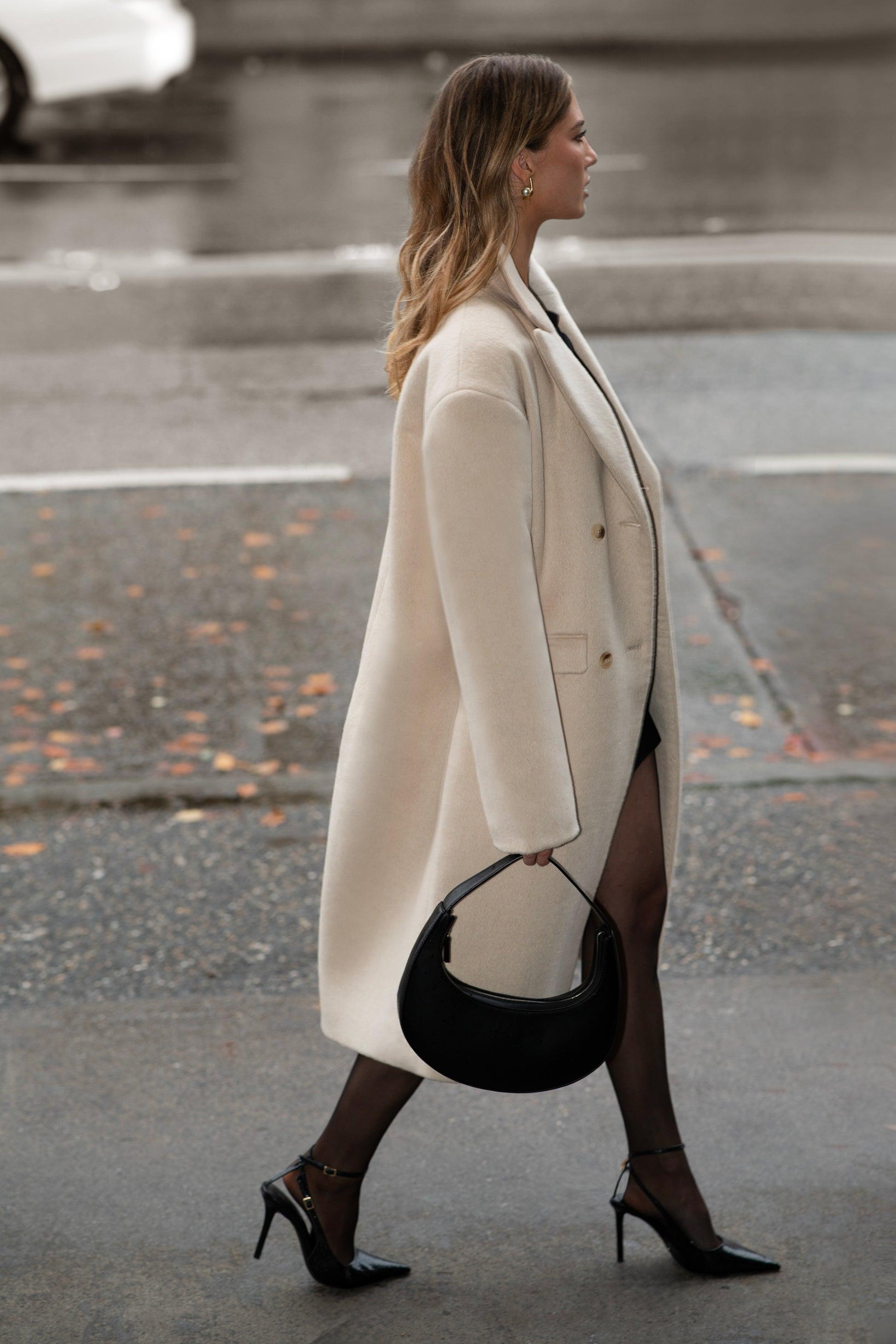 WOOL-BLEND DOUBLE-BREASTED COAT by OAK + FORT