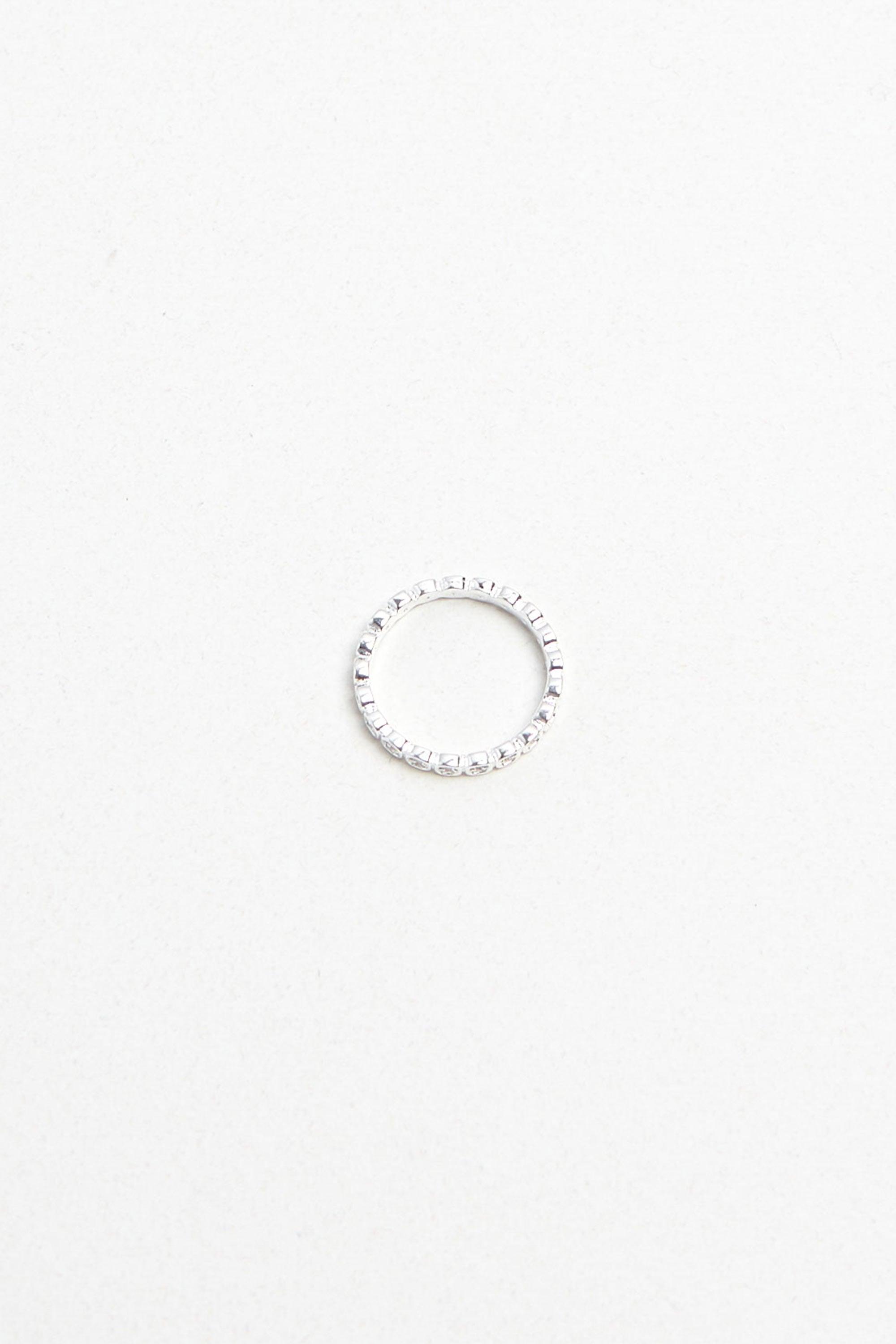 ZIRCONIA BEADED RING by OAK + FORT