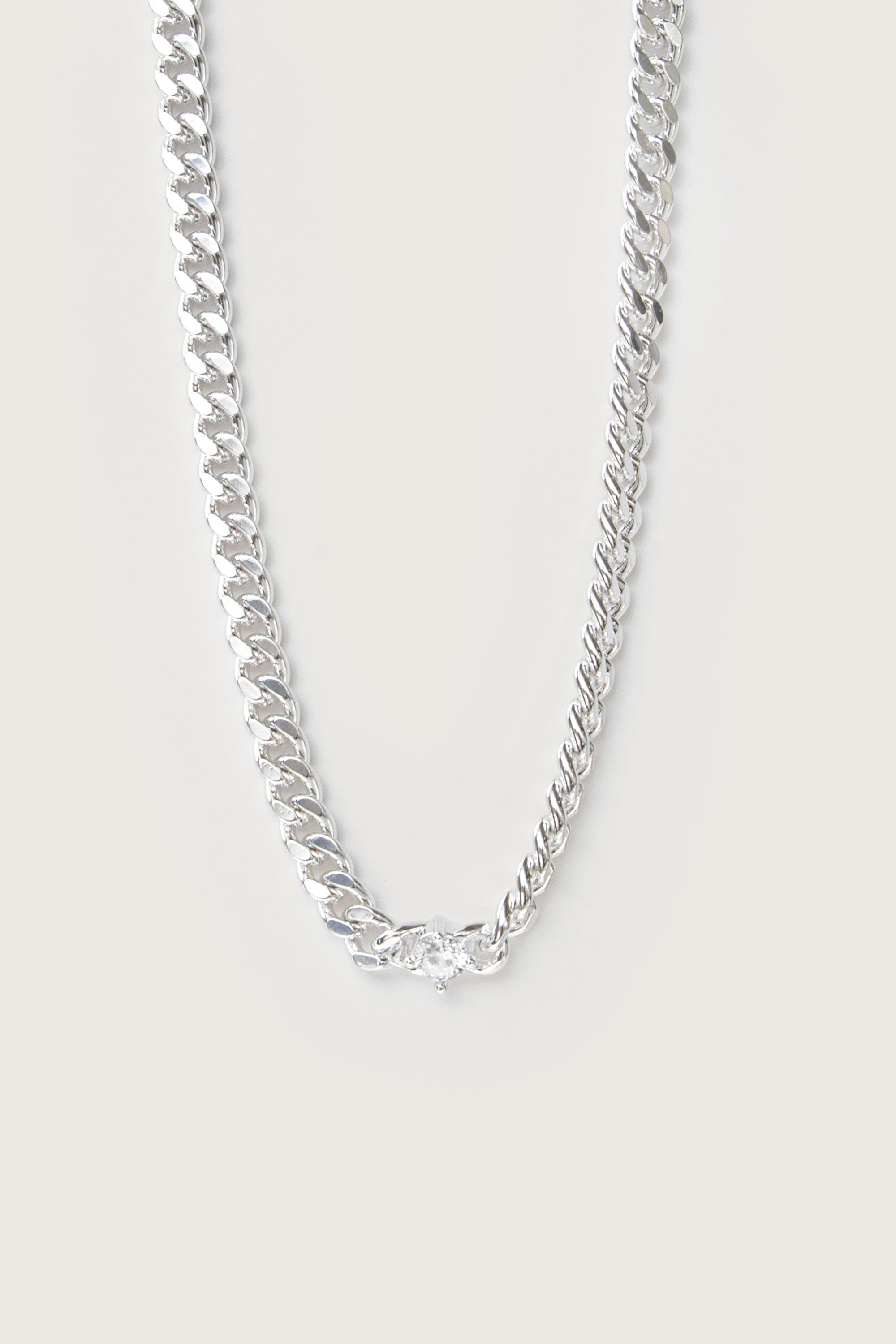 ZIRCONIA CHAIN NECKLACE by OAK + FORT