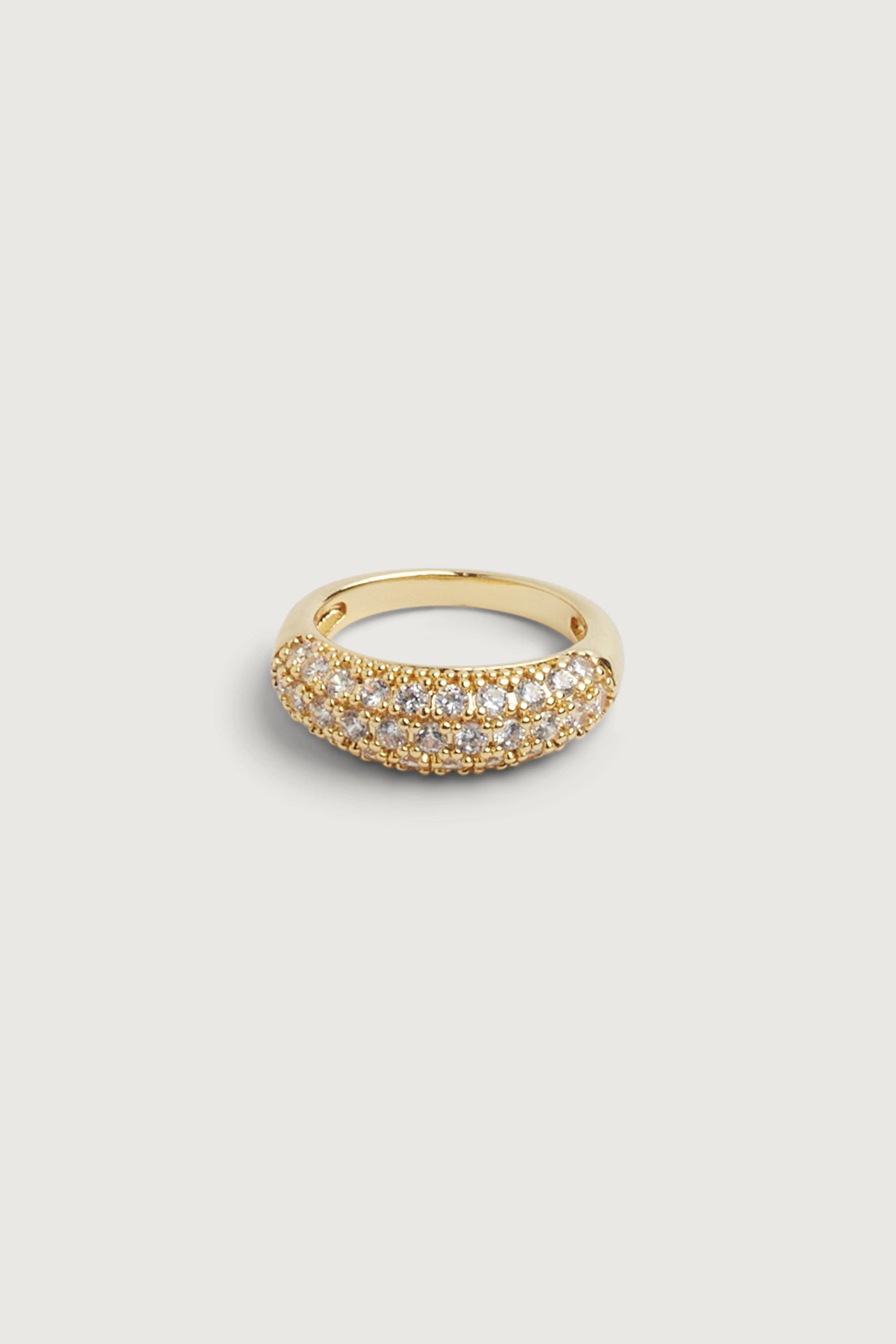 ZIRCONIA DOME RING by OAK + FORT