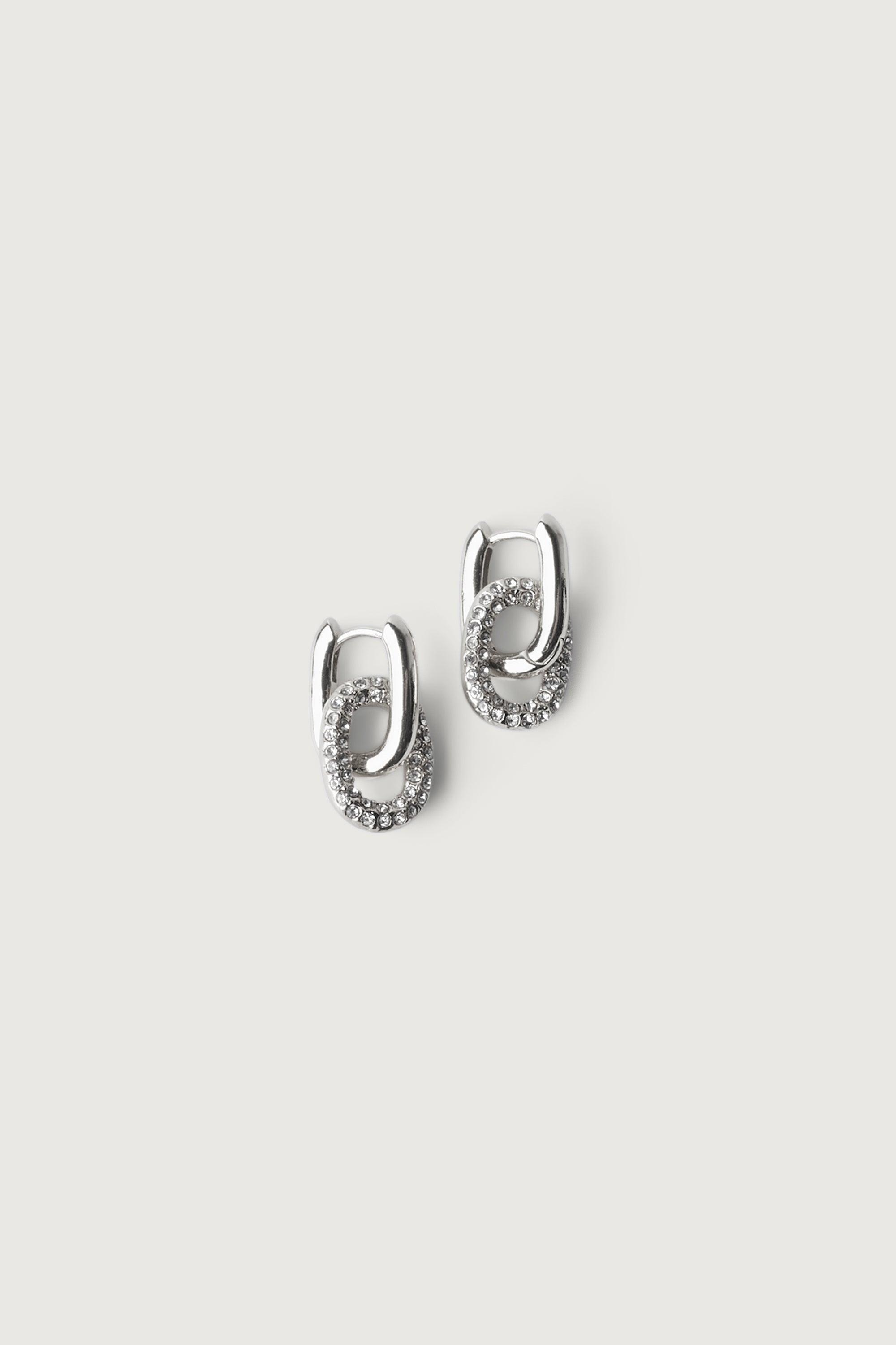 ZIRCONIA LINK EARRING by OAK + FORT