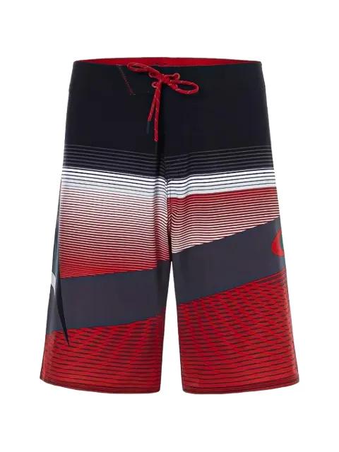 Gnarly Wave Red Line drawstring-fastening swim shorts by OAKLEY