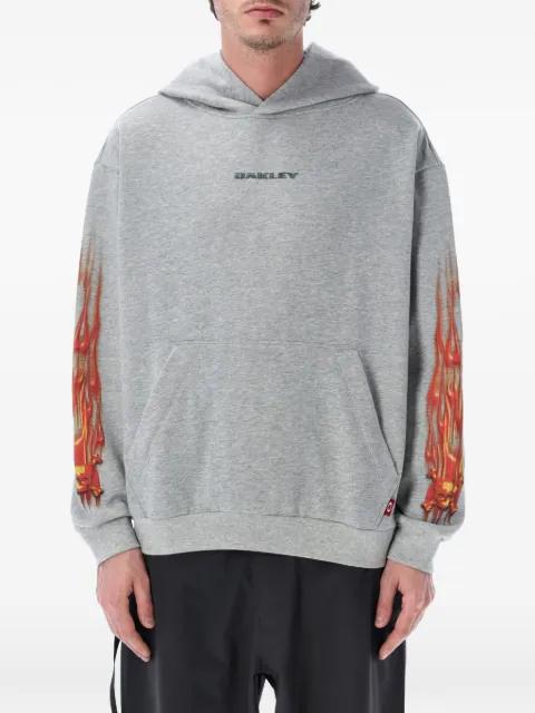 flame-print hoodie by OAKLEY
