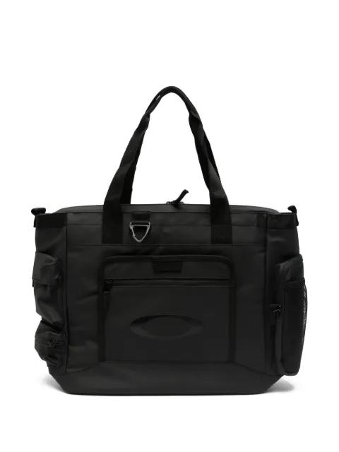 logo-print multi-pocket tote bag by OAKLEY