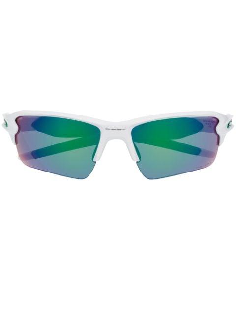 polished-finish oversized frame sunglasses by OAKLEY