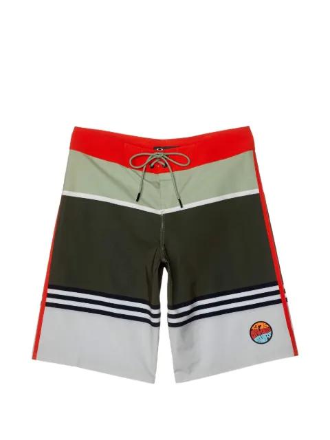 striped 1975 colour-block boardshorts by OAKLEY