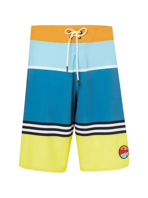 striped swim shorts by OAKLEY