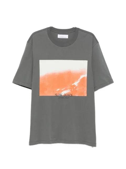 Slow Down graphic-print T-shirt by OAMC PEACEMAKER