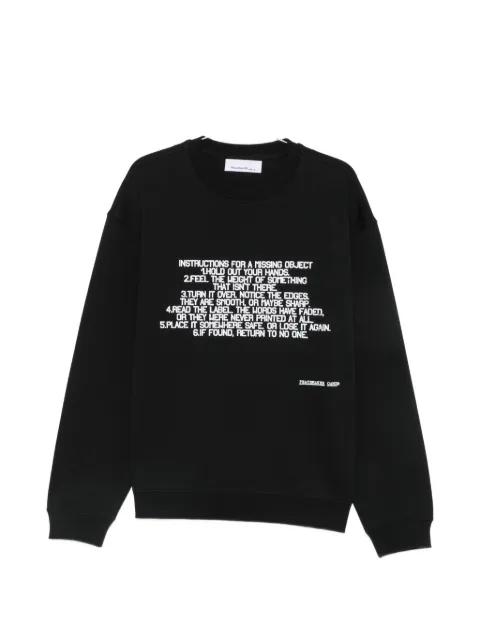 slogan-print sweater by OAMC PEACEMAKER