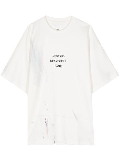Scribble organic cotton T-shirt by OAMC