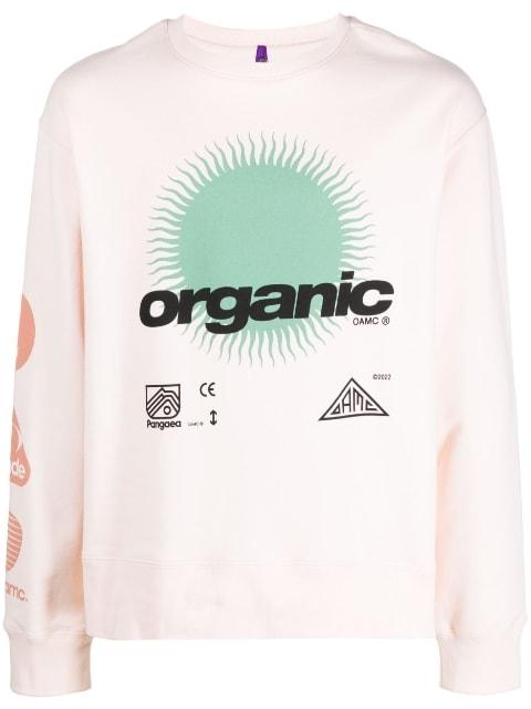 graphic-print cotton sweatshirt by OAMC