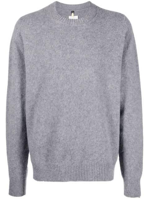 intarsia-knit logo wool=blend jumper by OAMC