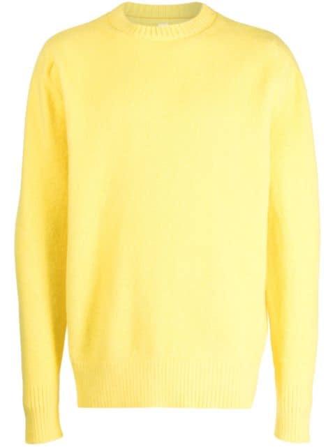 logo-intarsia wool jumper by OAMC