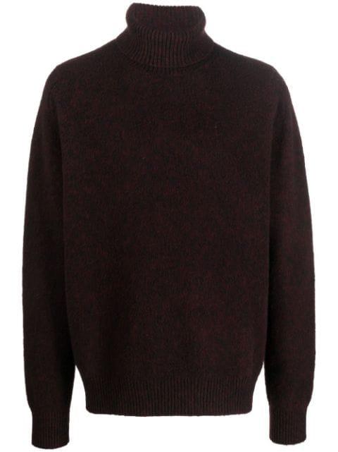 logo-knit roll neck jumper by OAMC