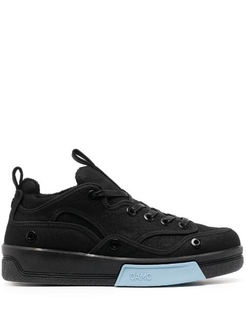 logo-print tongue sneakers by OAMC