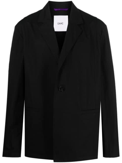 oversize cotton single-breasted blazer by OAMC