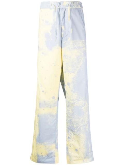 spray-paint straight-leg trousers by OAMC