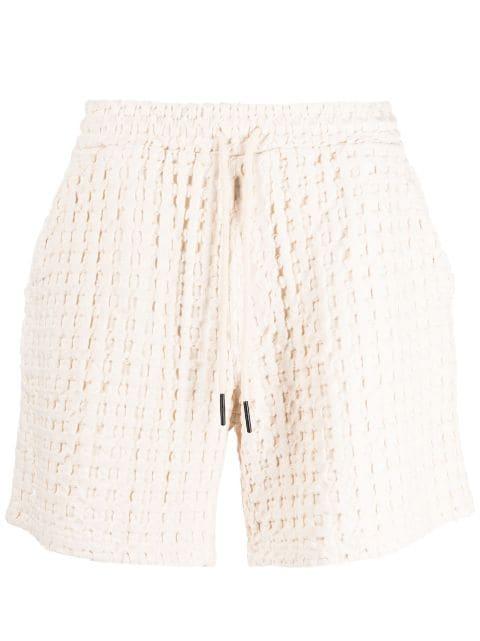 waffle-knit cotton shorts by OAS COMPANY