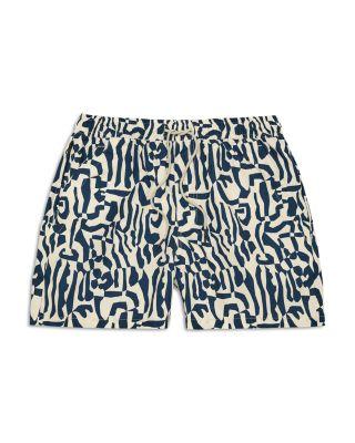 Marbling 4.3" Swim Trunks by OAS