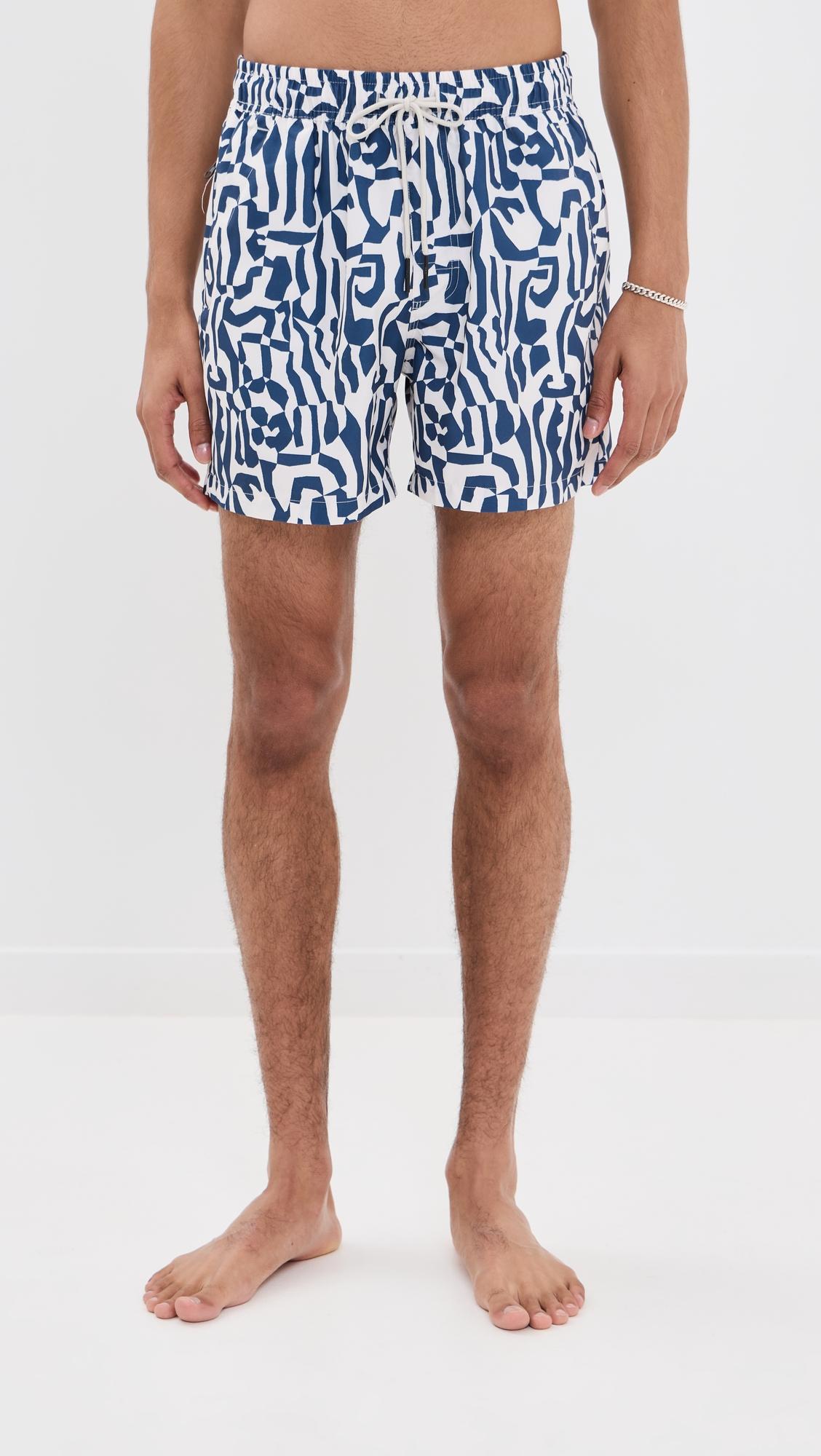 Marbling Swim Shorts 5" by OAS