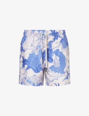 Mystea Logo-Tab Swim Shorts by OAS