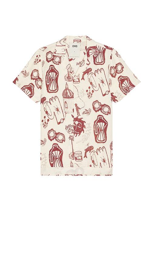 OAS Cantina Cuba Linen Shirt in Ivory by OAS