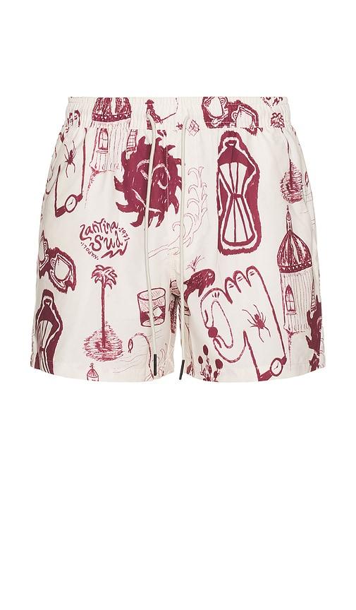 OAS Cantina Swim Shorts in White by OAS