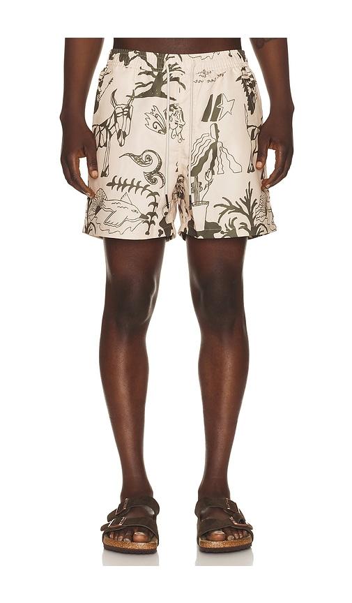 OAS Poplan Swim Shorts in Brown by OAS