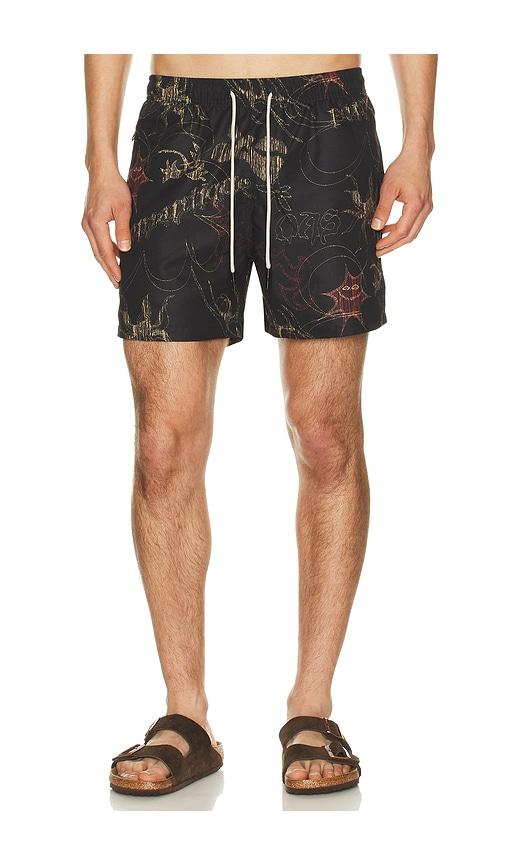 OAS Romantique Swim Shorts in Black by OAS