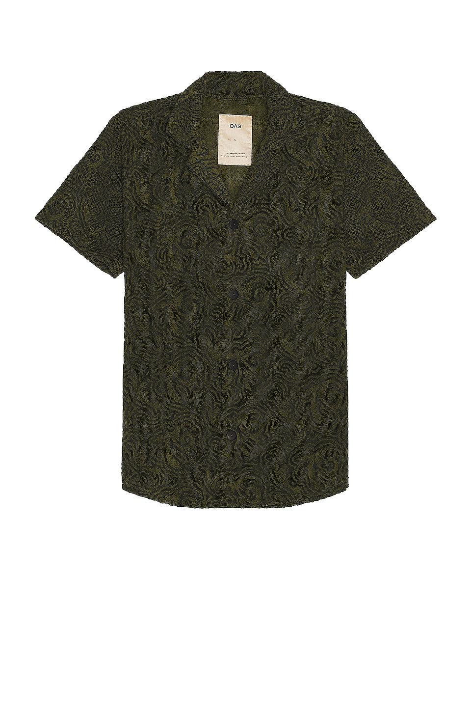 OAS Squiggle Cuba Terry Shirt in Green by OAS