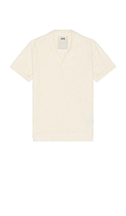 OAS Summit Polo Terry Shirt in Ivory by OAS