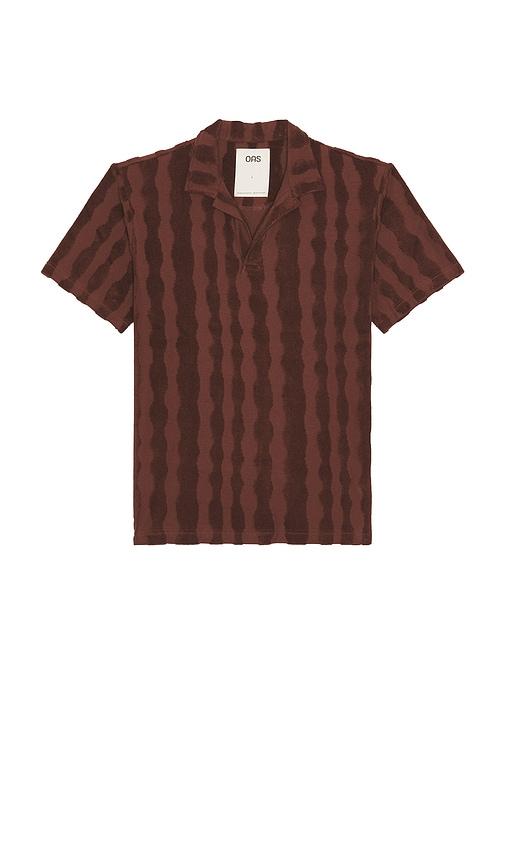 OAS Totem Polo Terry Shirt in Red by OAS