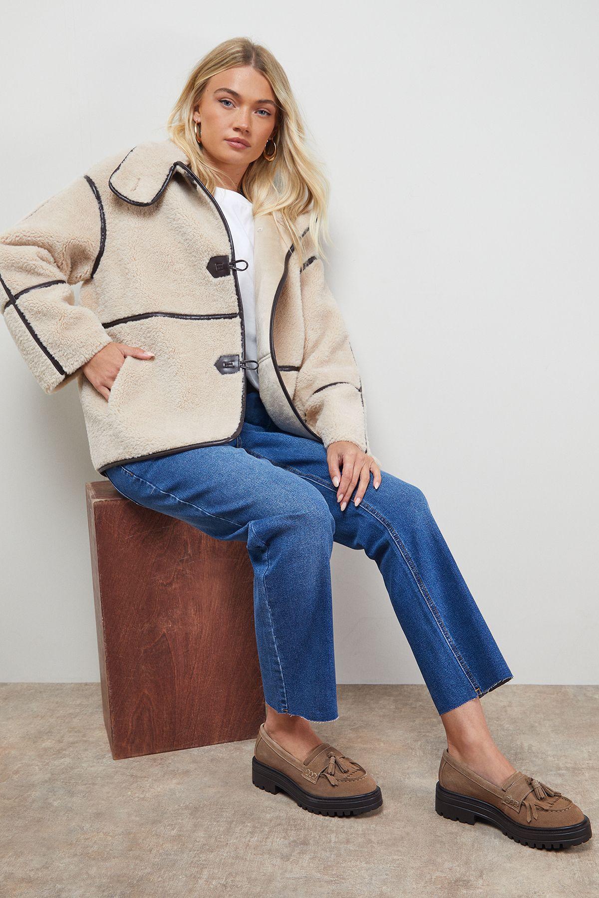 Brooker Suede Tassel Chunky Loafers by OASIS