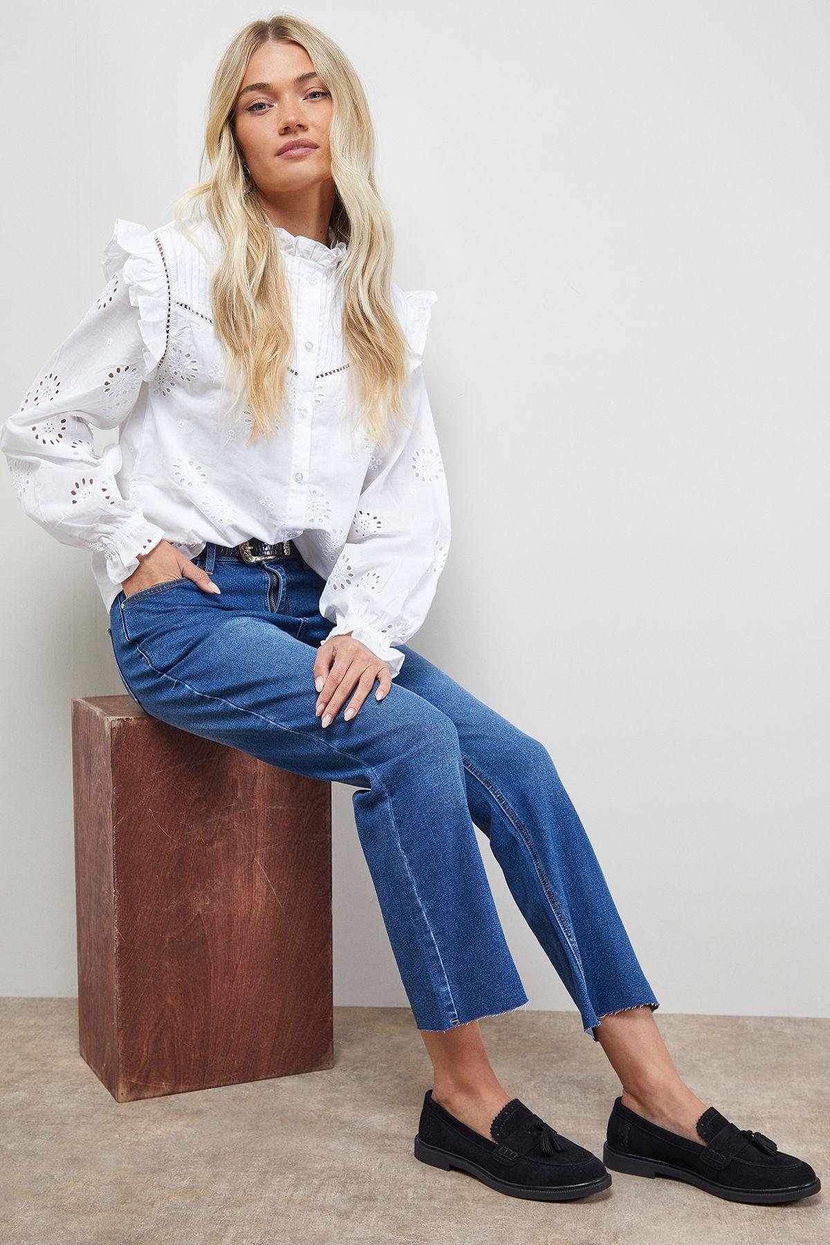 Bunny Suede Brogue Detail Tassel Loafers by OASIS